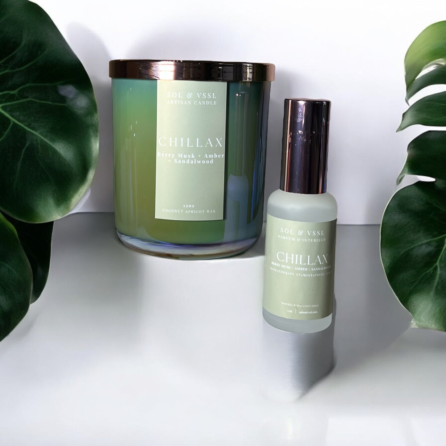 CHILLAX | LUXE Candle + Interior Fragrance Mist Set