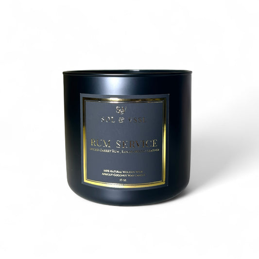 RUM SERVICE | Spiced Cherry Rum + Sandalwood + Leather