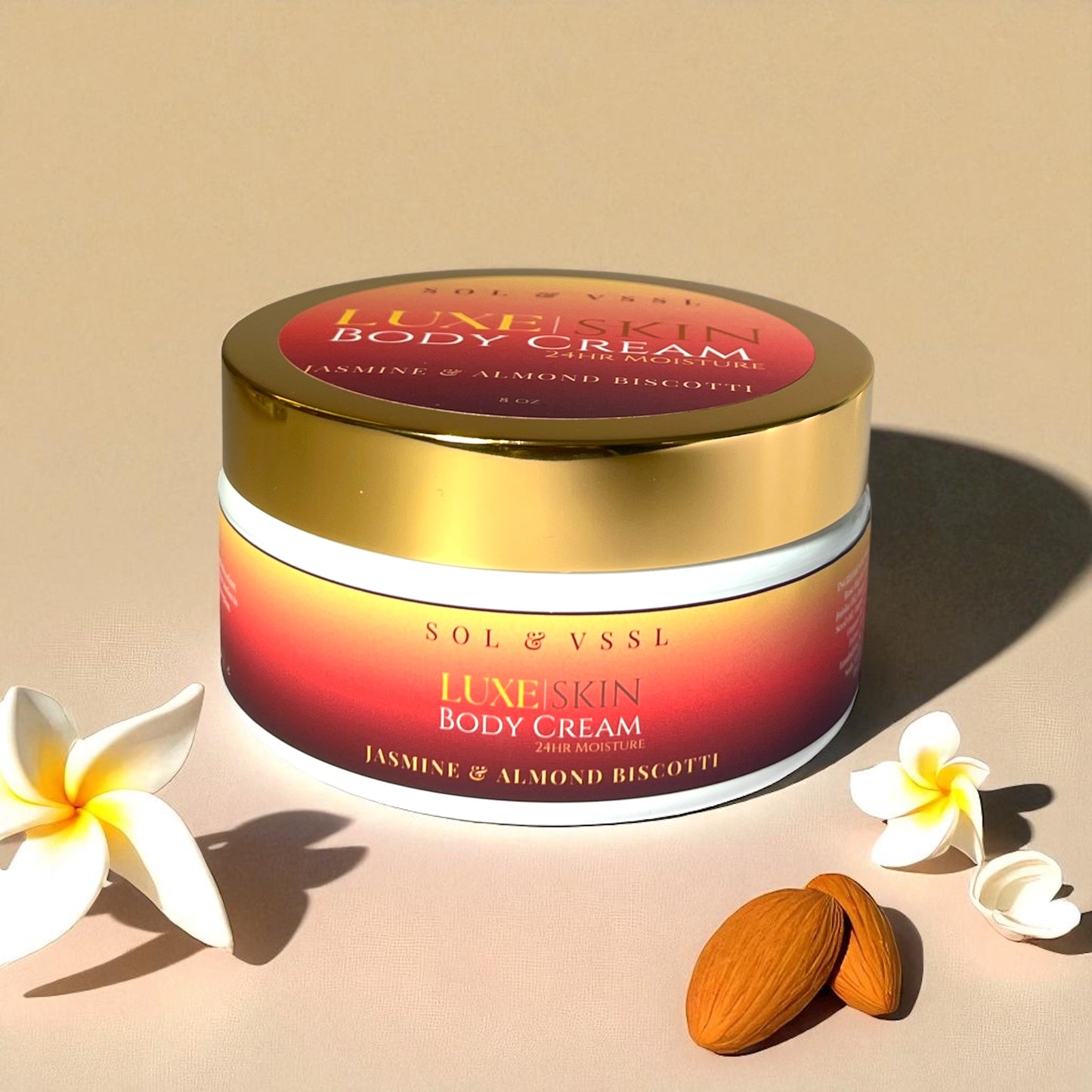 NEW! Jasmine & Almond Biscotti | LUXE SKIN Body Cream 24HR Moisture