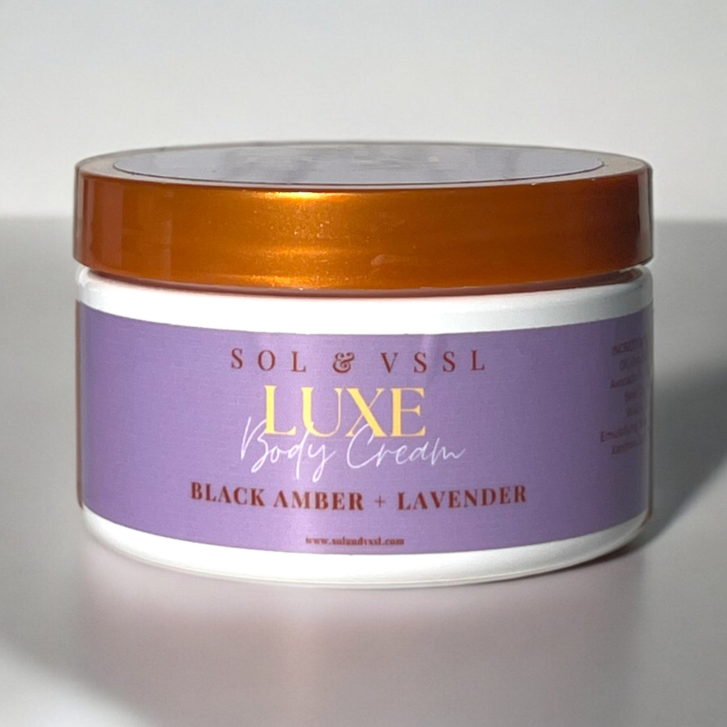 BLACK AMBER + LAVENDER | LUXE Body Cream 24 HR Moisture