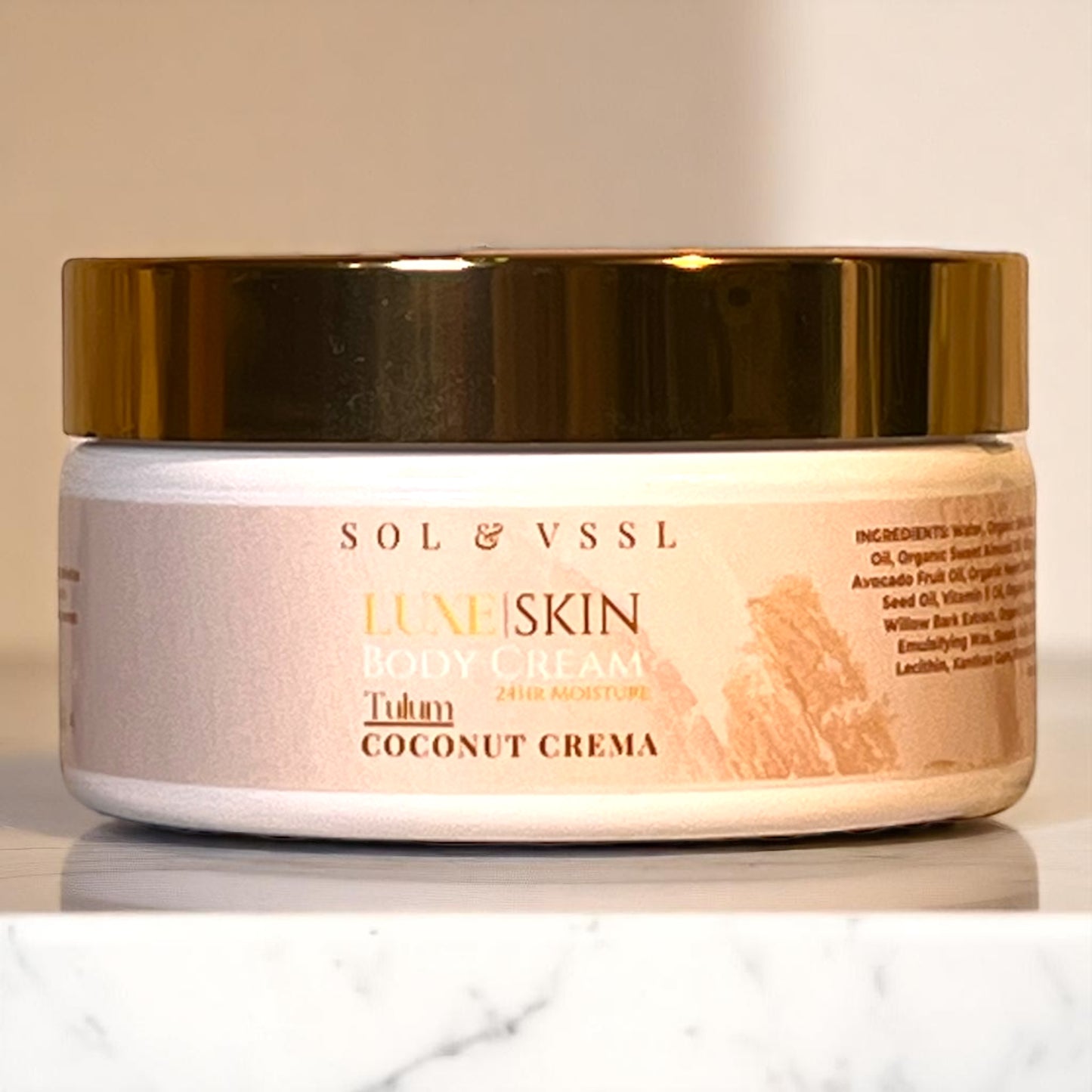 Tulum COCONUT CREMA | LUXE SKIN Body Cream 24HR Moisture