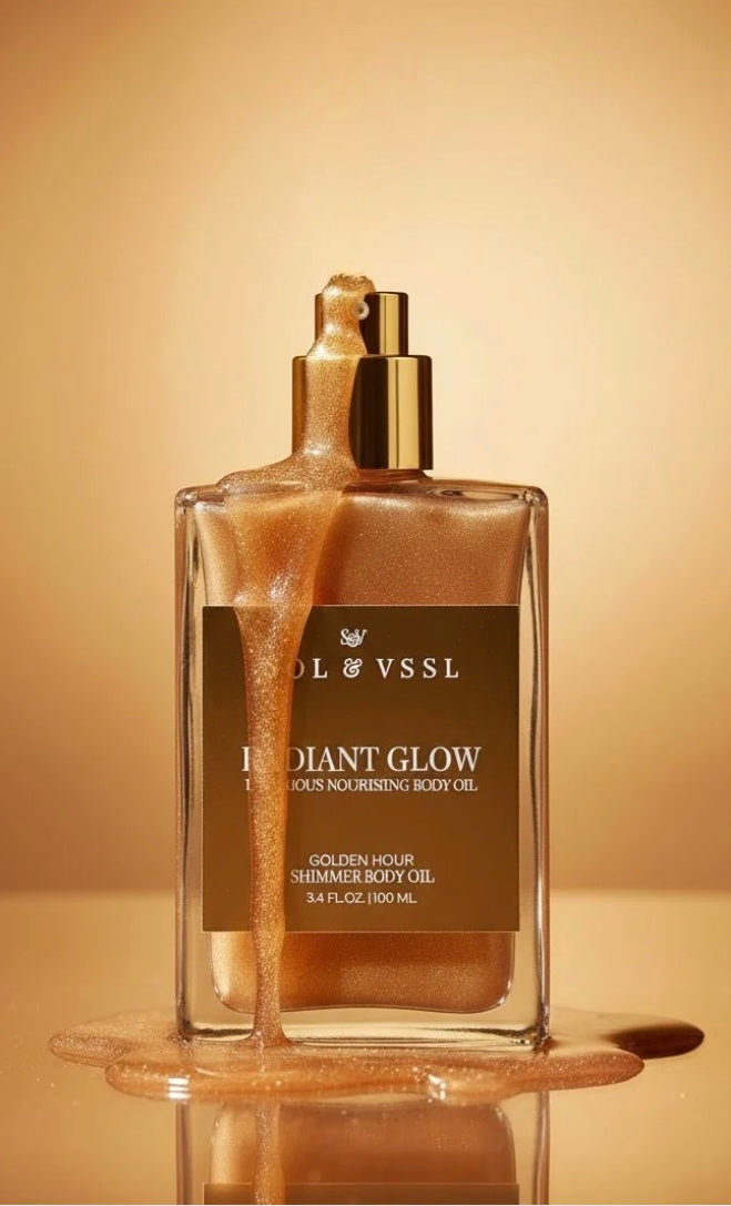 RADIANT GLOW Luxurious Nourishing Shimmer Body Oil